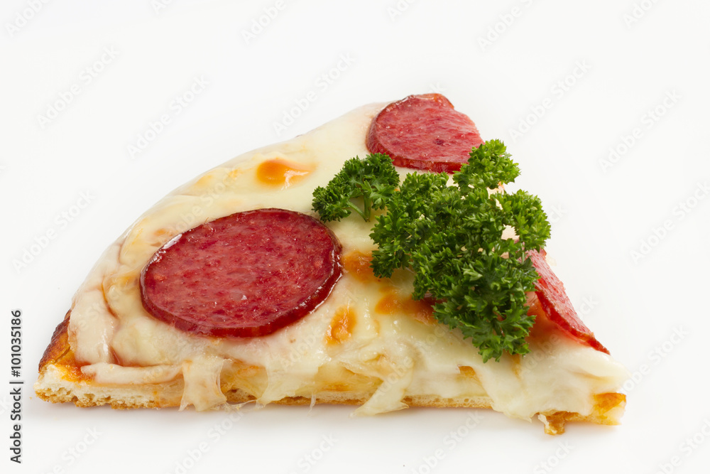 Slice pepperoni pizza