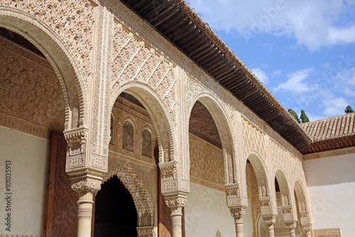Courtyard Arches in the Alhambra