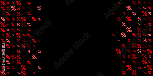 Sale background with percent.