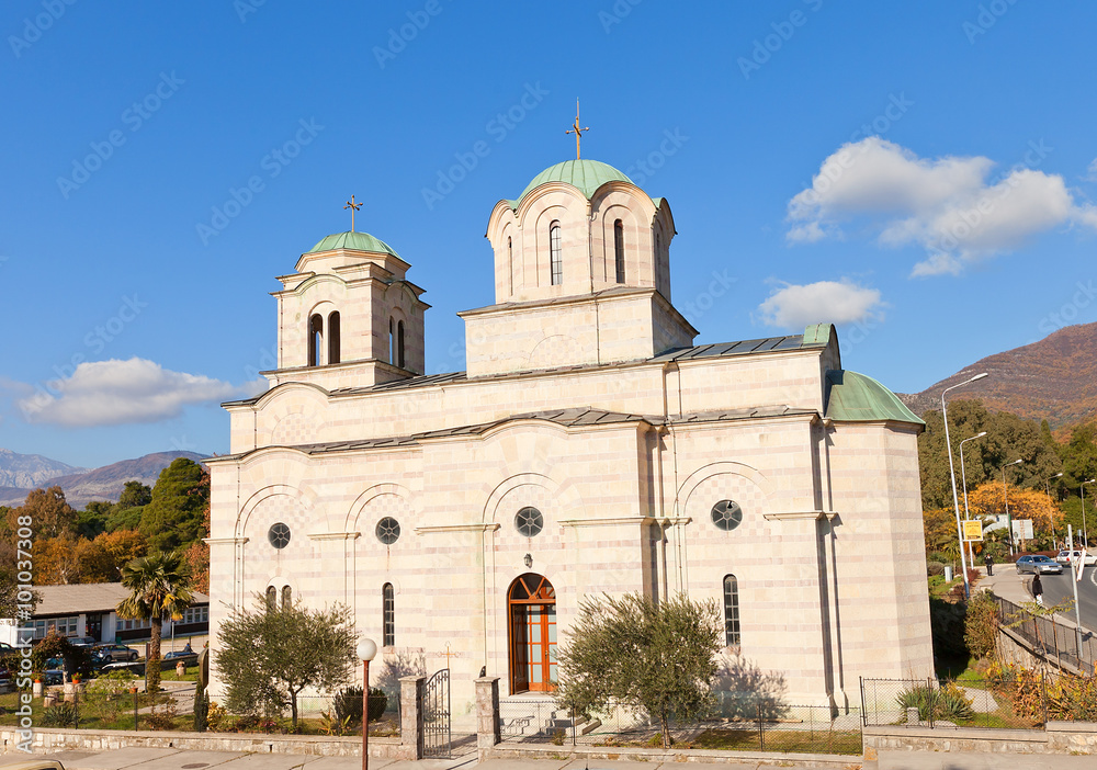 Church of Saint Sava in Tivat, Montenegro