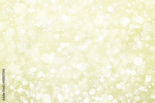 white green glitter bokeh with stars abstract background