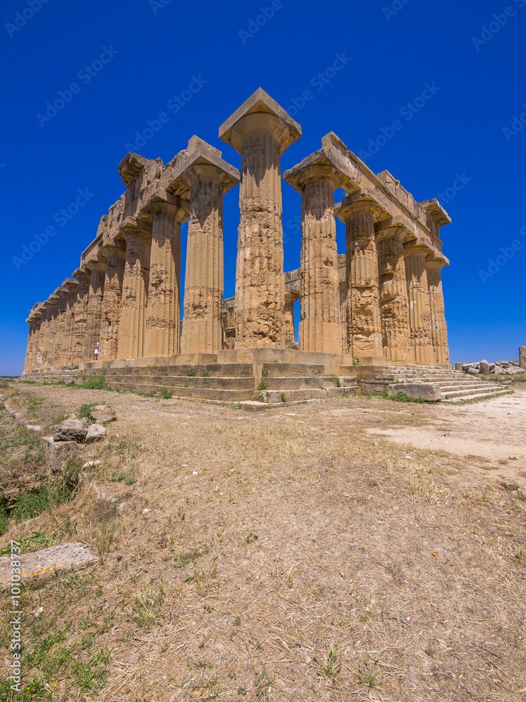 Tempel der Hera, Tempel E der Zeusgattin Hera (Juno), Selinunt, Marinella, Sizilien, Italien