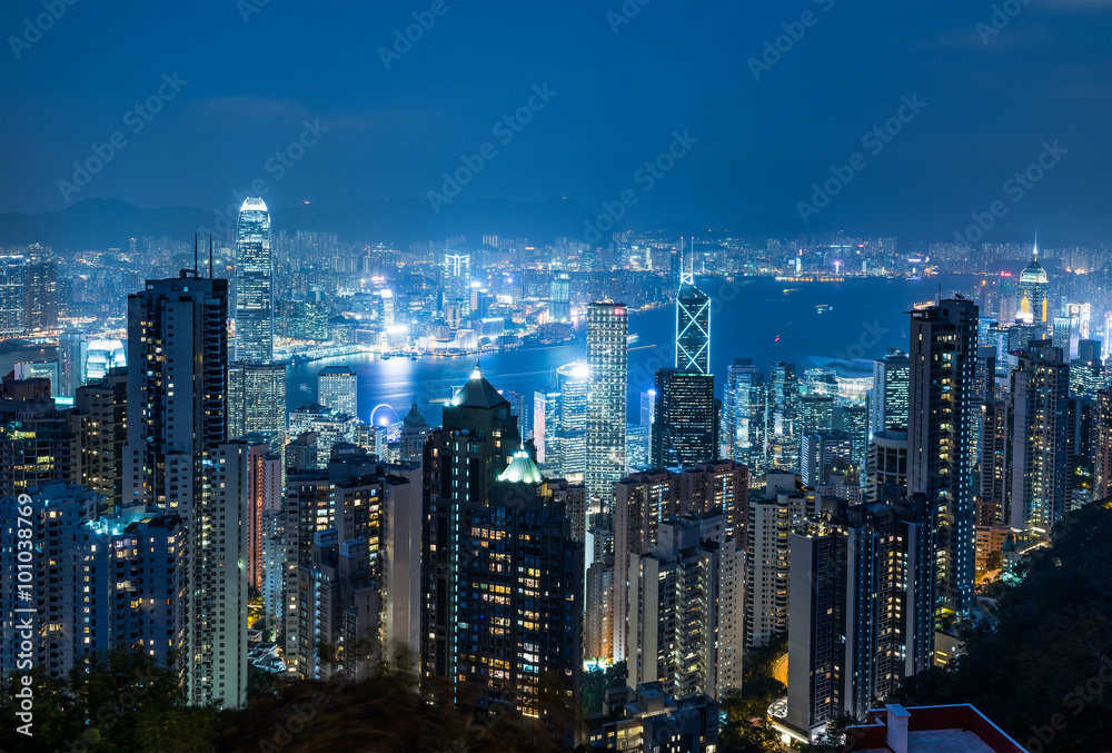 Hongkong at night