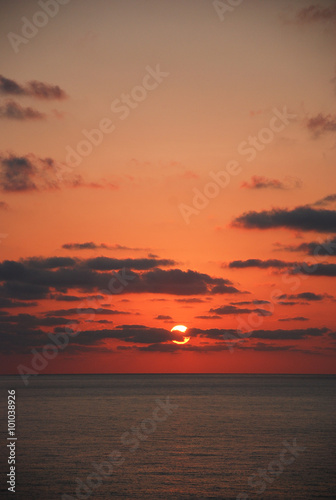 The beautiful sunrise on the sea © carl