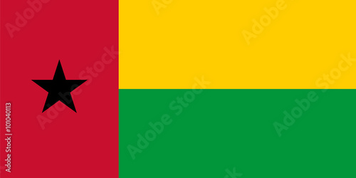 Standard Proportions for Guinea-Bissau Flag photo