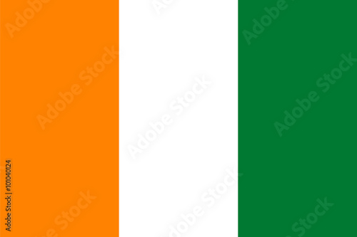 Standard Proportions for Ivory Coast Flag photo