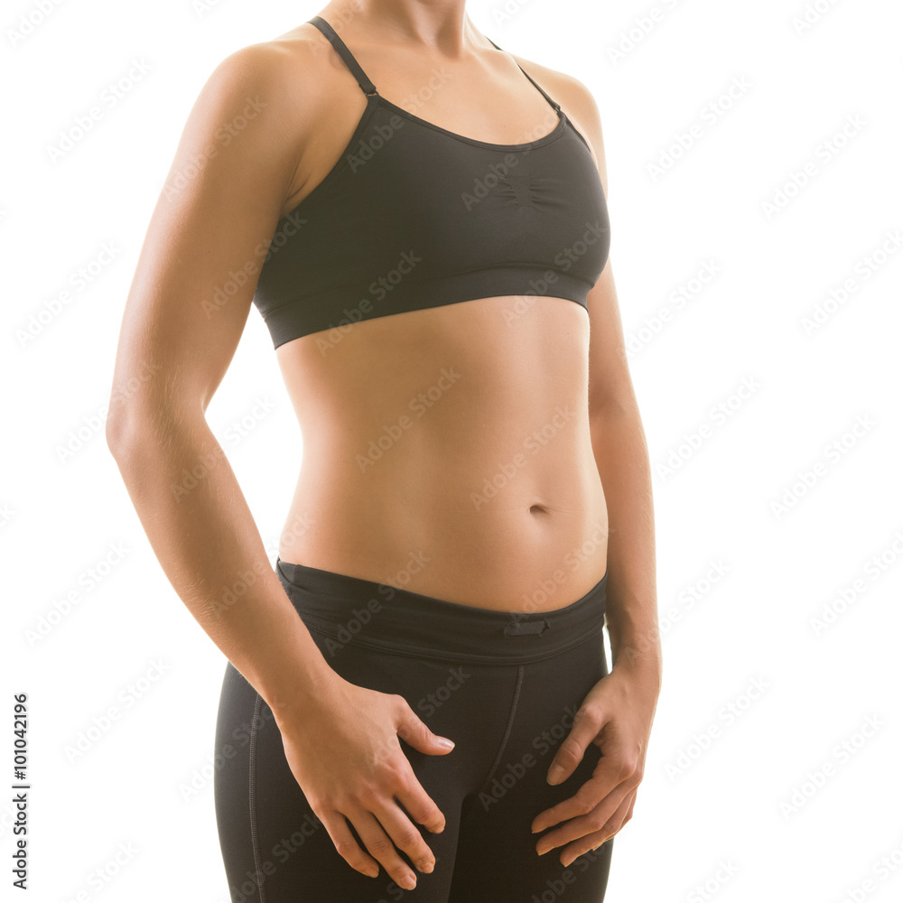 Perfectly shaped female upper body Stock Photo