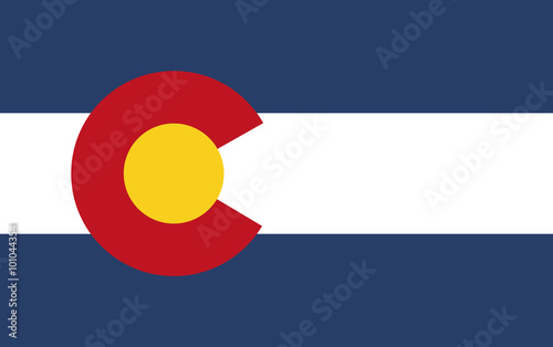 Flag of Colorado vector photo
