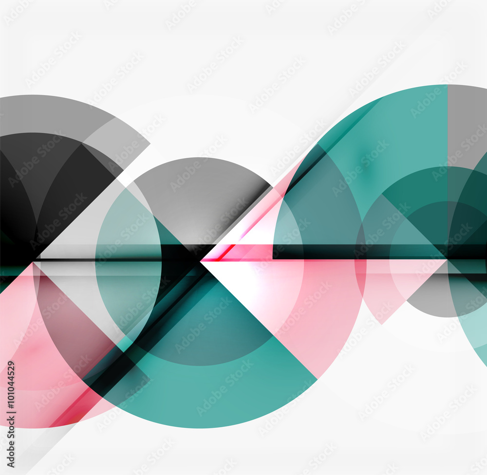 Geometric design abstract background - circles Geometric design abstract background - circles