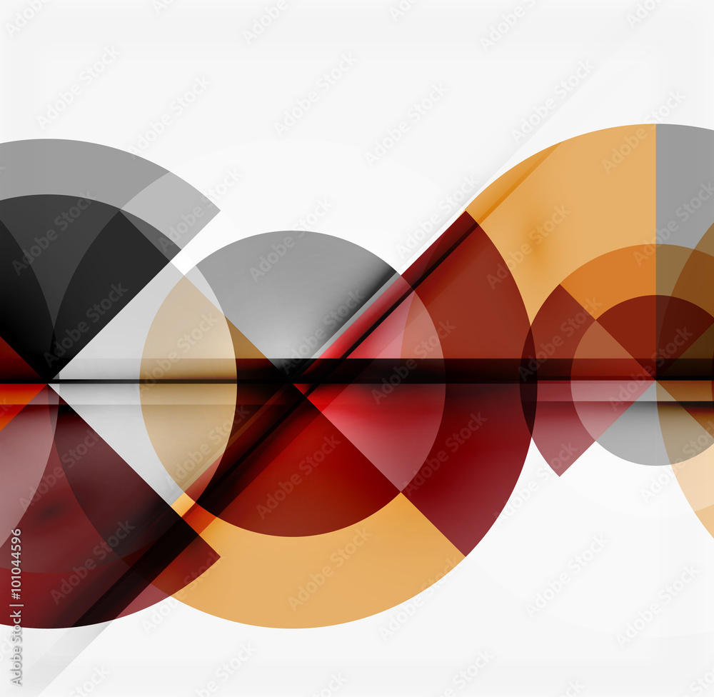 Obraz premium Geometric design abstract background - circles