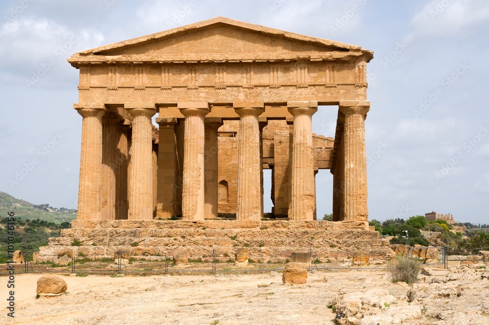 The Temple of Concordia in the Valley of Temple, Agrigento, Sicily, Italy The Temple of Concordia in the Valley of Temple, Agrigento, Sicily, Italy