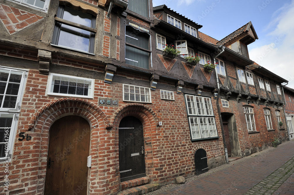 old half-timbered house, Luneburg, Germany old half-timbered house, Luneburg, Germany
