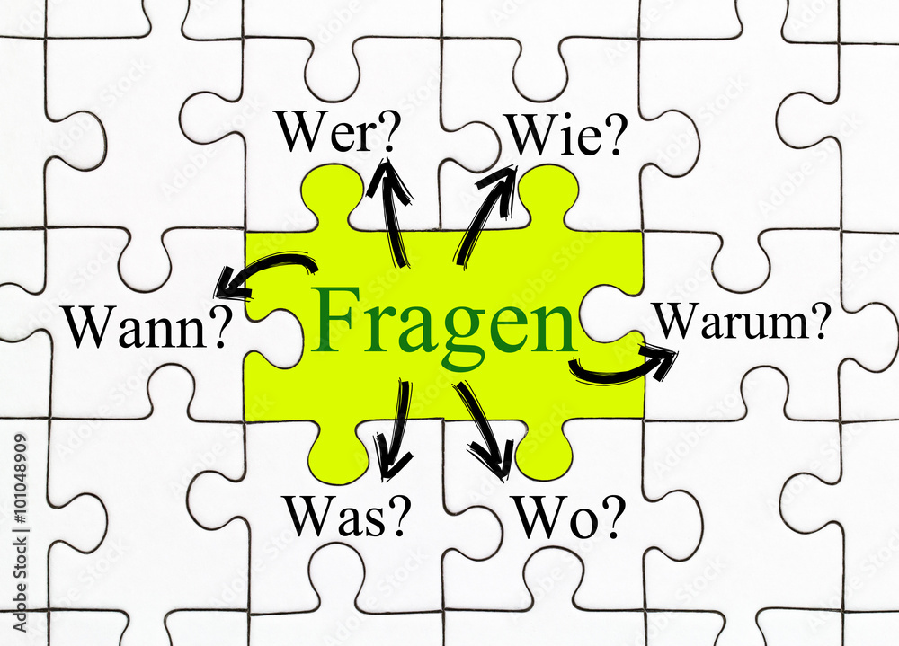 Fototapeta premium Fragen
