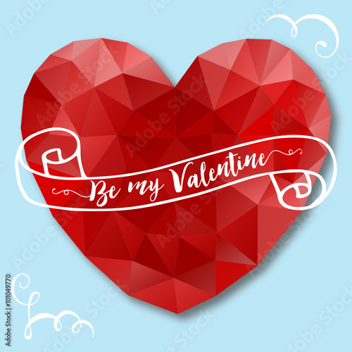 Poly Heart - Be my Valentine