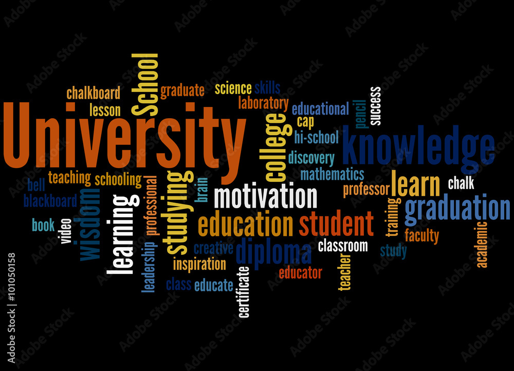 University, word cloud concept 2 University, word cloud concept 2