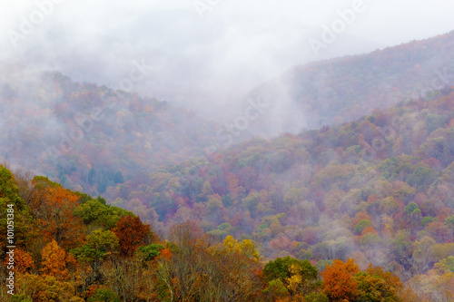 Mountain Mist In Fall