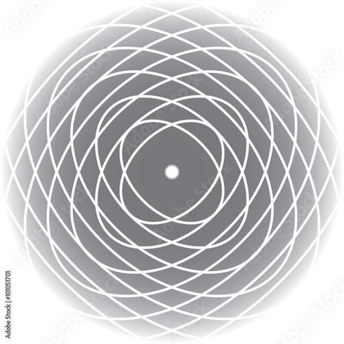 overlapped ellipse in gray gradient background