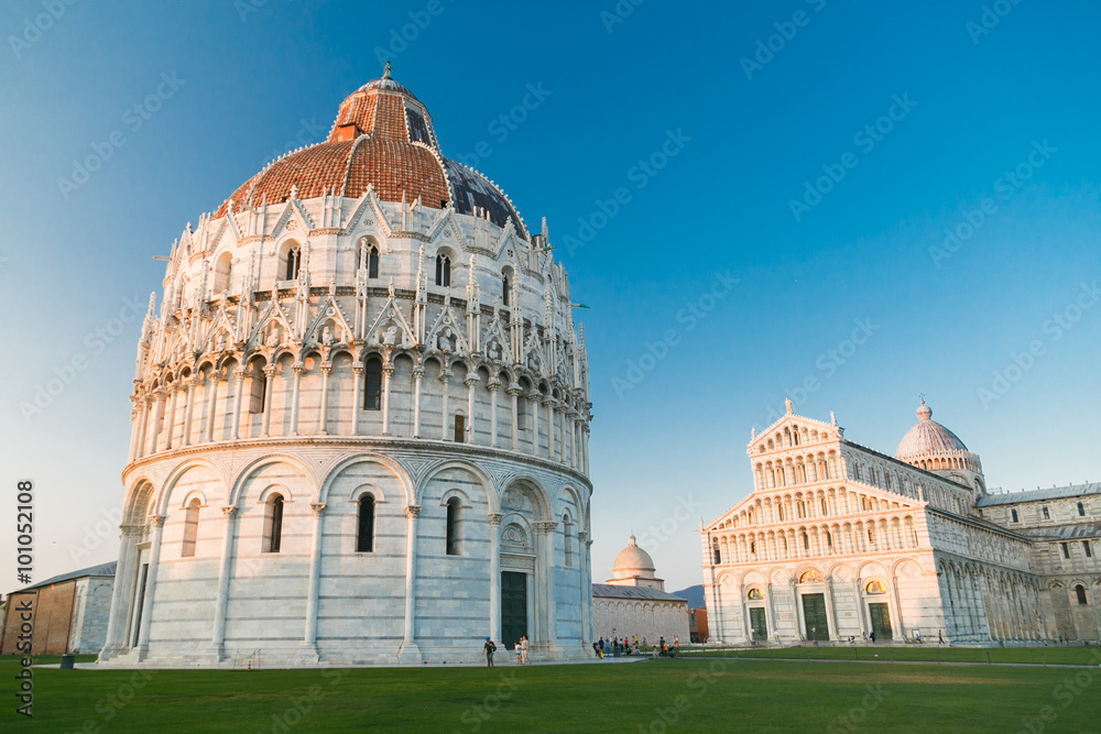 The Piazza del Duomo in Pisa