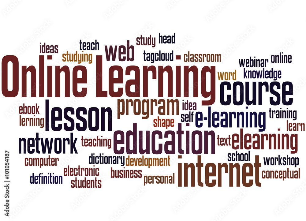 Online Learning, word cloud concept 3 Online Learning, word cloud concept 3