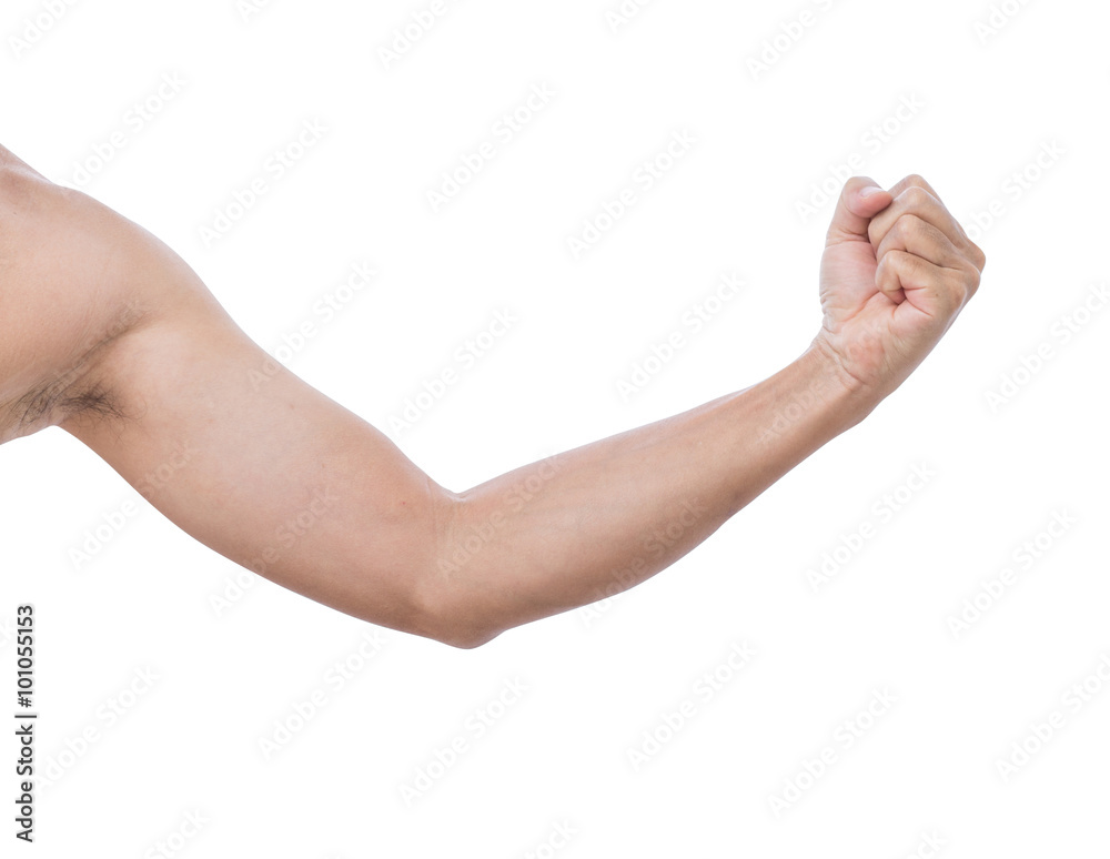 Man hand isolated on white background; clipping path Man hand isolated on white background; clipping path