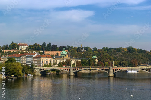 view of Vltava river, Prague