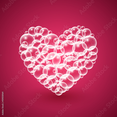Shiny Heart of Bubbles