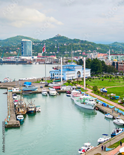 Sea port of Batumi, Georgia
