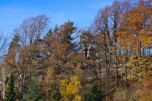 Jonsdorf Felsen im Herbst - Jonsdorf rocks in fall