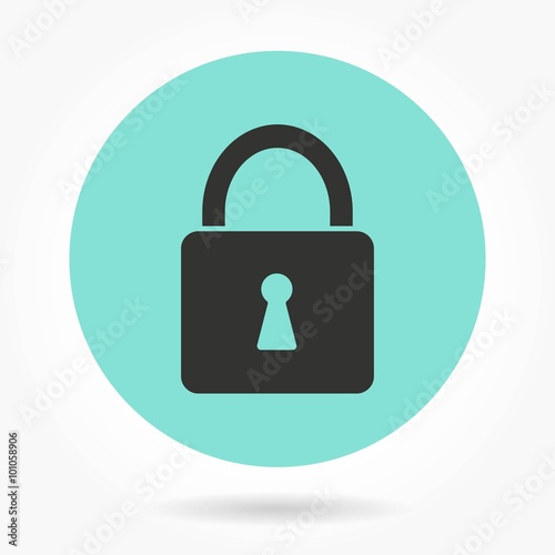Free Download Lock - vector icon. - GFXLoad