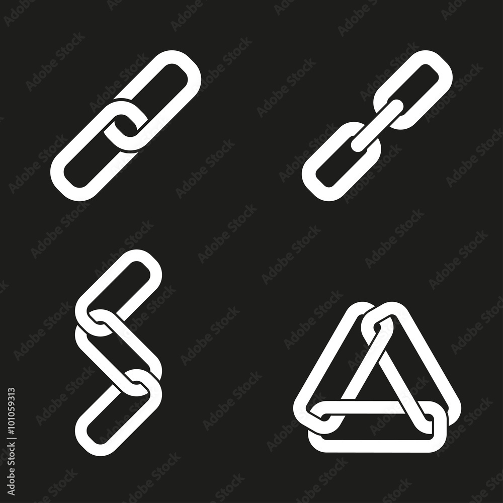 Link icons set. Link icons set.