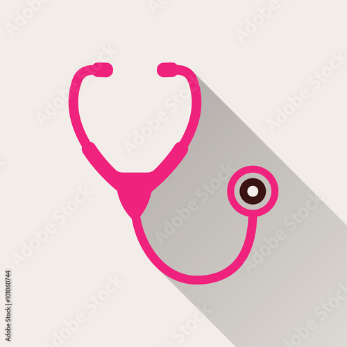 Stethoscope - vector icon.