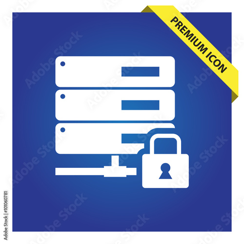 Database security protection icon