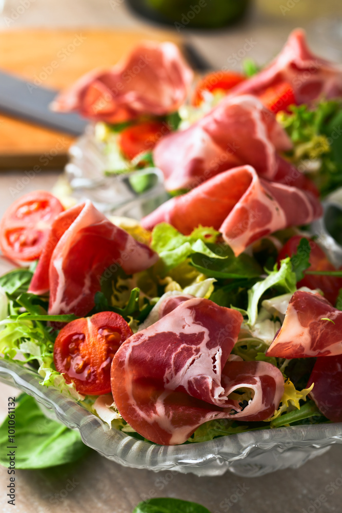 salad with jamon salad with jamon