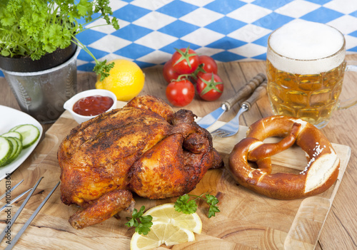 Hähnchen mit Bier