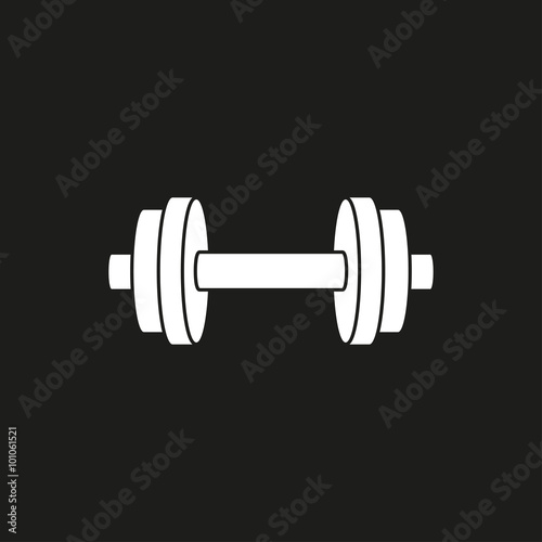 Dumbbell - vector icon.