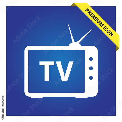 TV television sign icon
