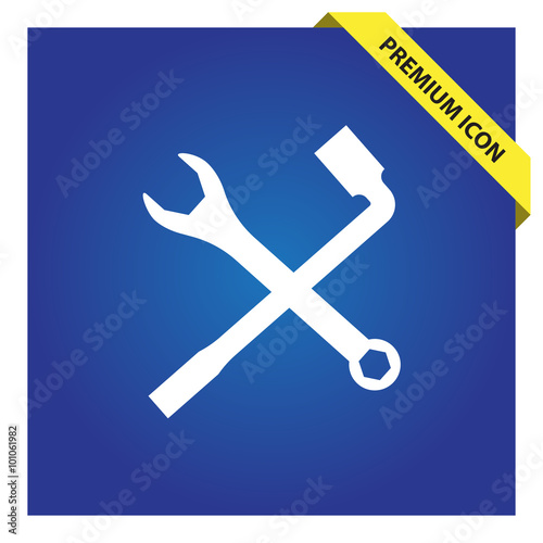 Work tool sign icon