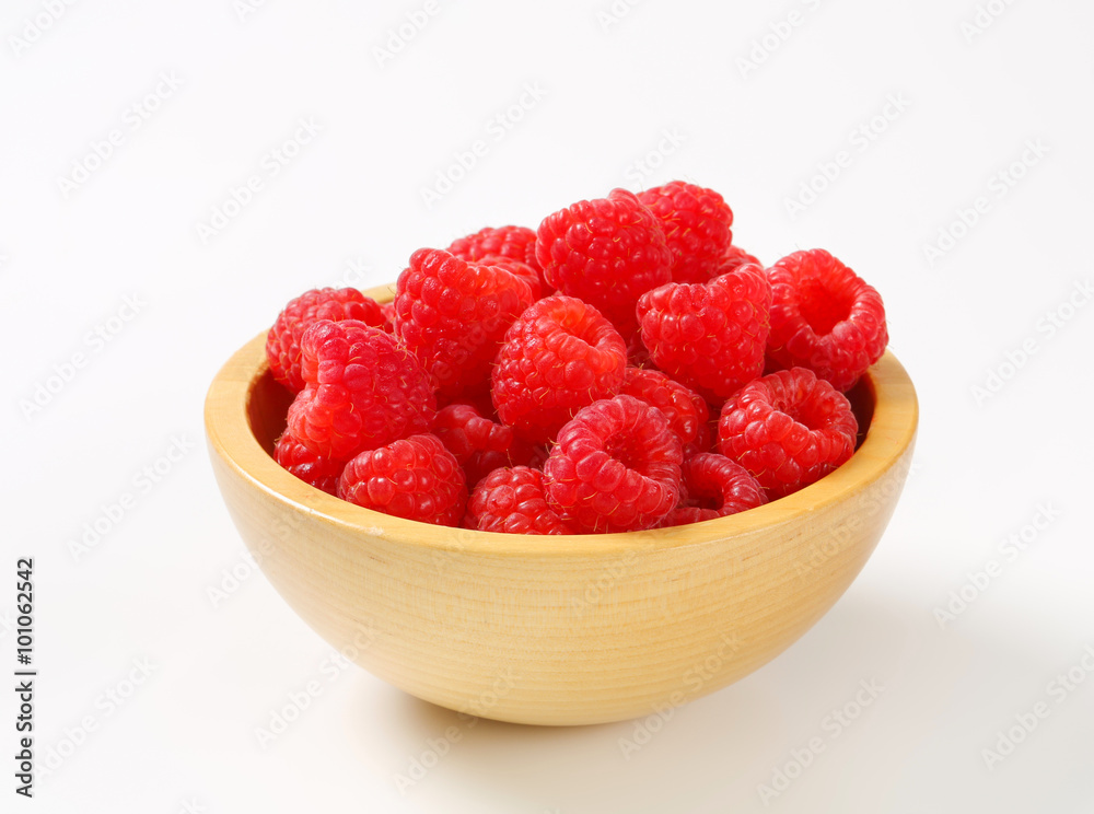 Bowl of fresh raspberries Bowl of fresh raspberries