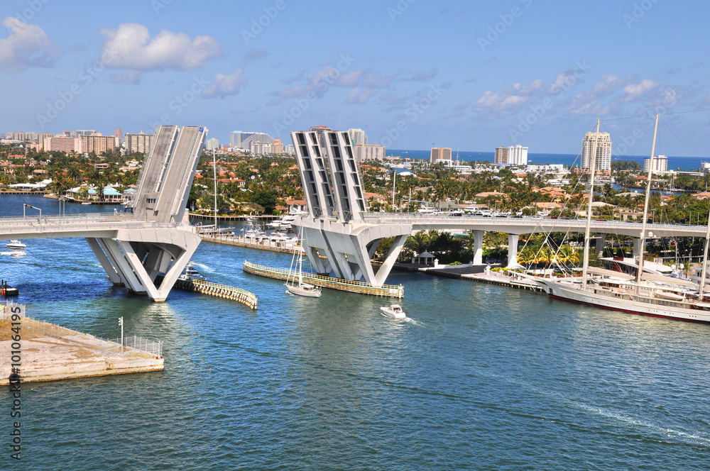 View of Fort Lauderdale with Bridge