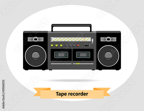 Audio tape recorder retro