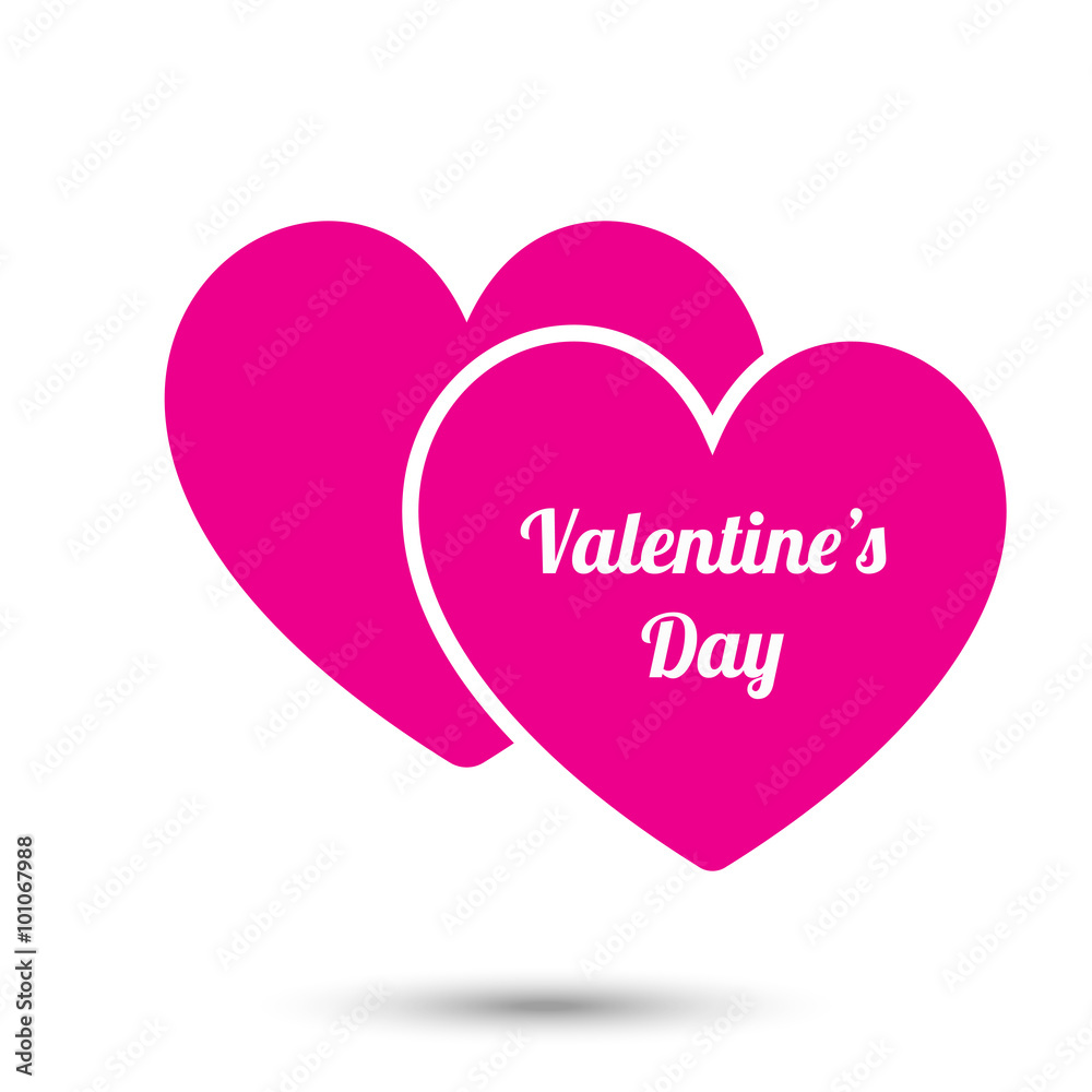Heart illustration Valentine's day