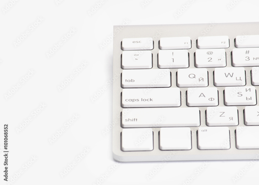 Computer keyboard isolated Computer keyboard isolated