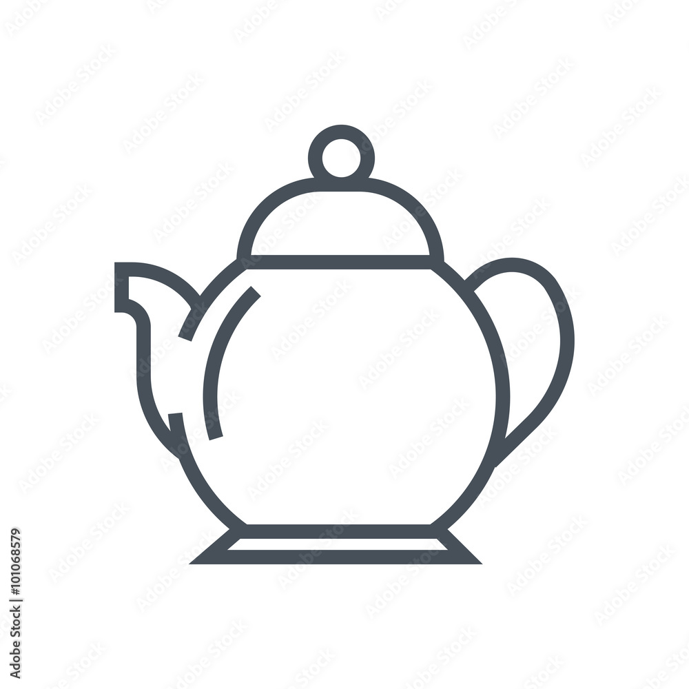 Obraz premium Tea pot icon