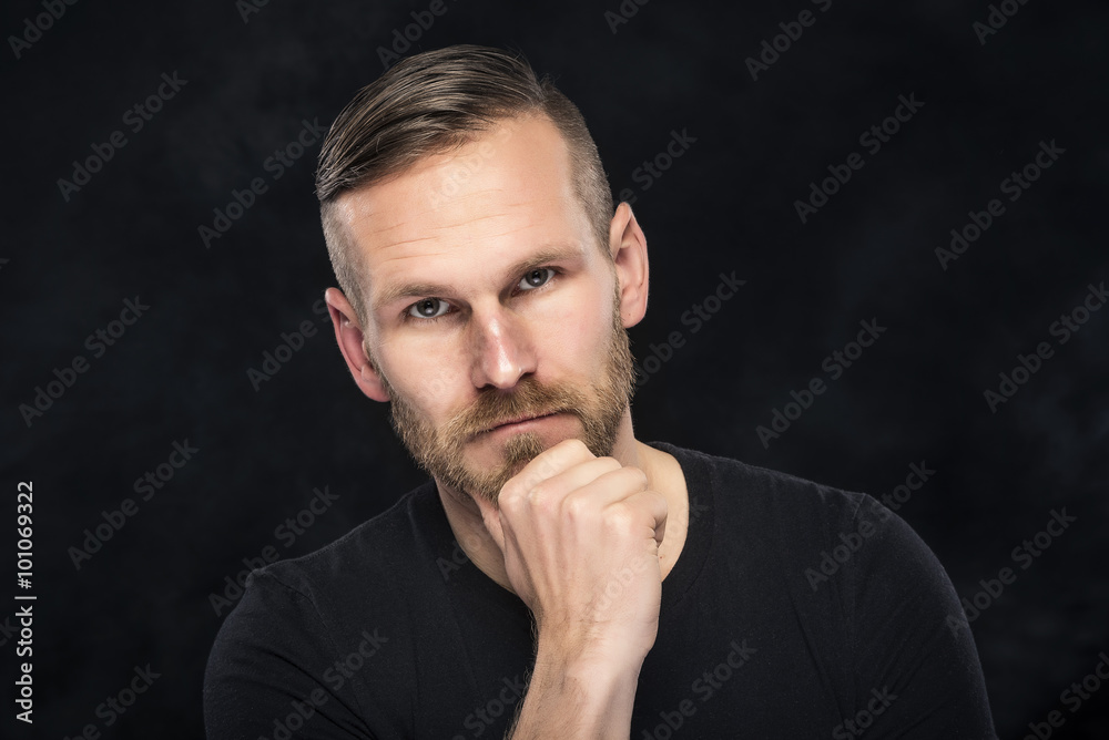 Portrait of an handsome man. Portrait of an handsome man.
