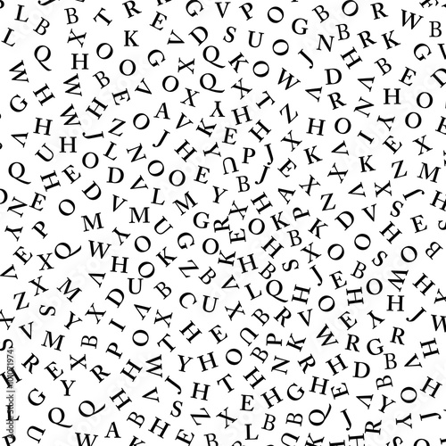 Pattern made of alphabet letters vector