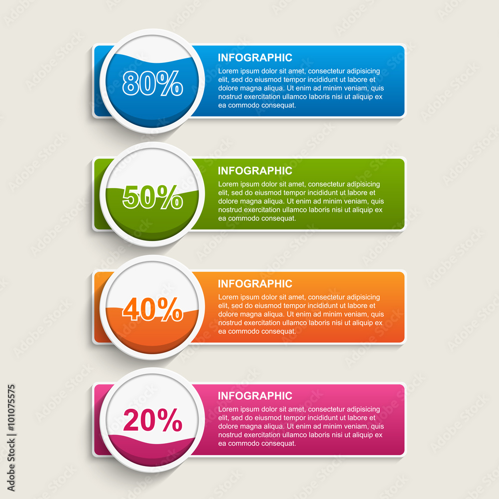 Modern infographics options banner. Vector illustration. Modern infographics options banner. Vector illustration.