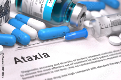 Ataxia Diagnosis. Medical Concept. photo