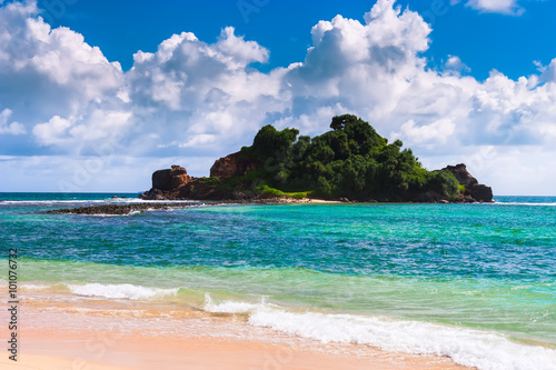 Tropical island in the Indian Ocean