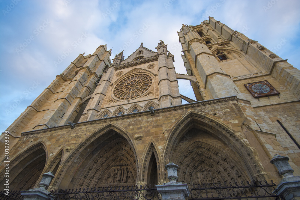 Catedral de Leon, España