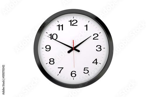 Tapety artystyczne Large round office wall clock isolated